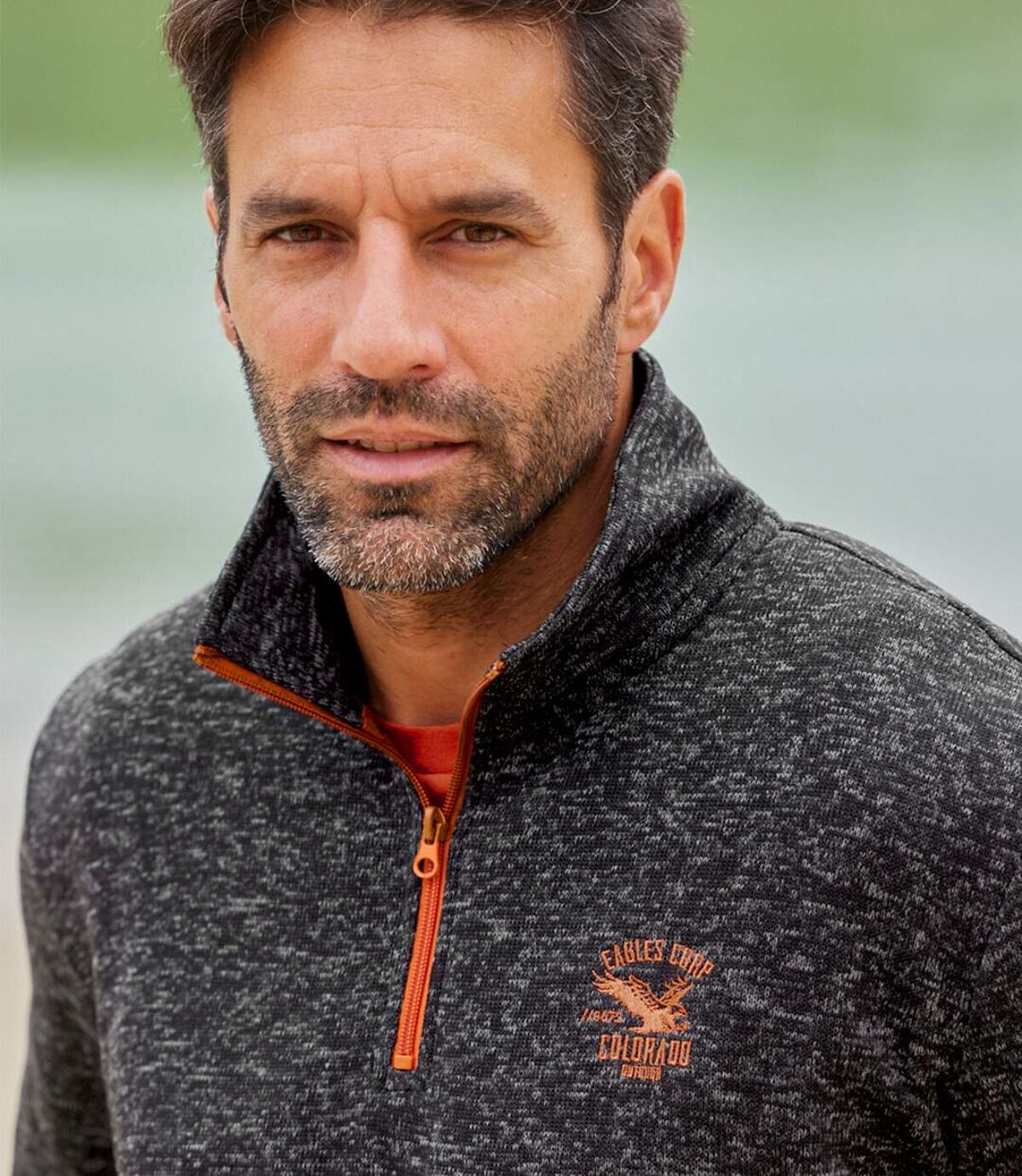2er-Pack melierte Molton-Sweatshirts Atlas For Men