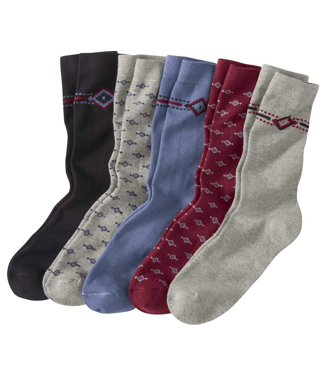 Sada 5 párů ponožek v dárkovém balení Atlas For Men