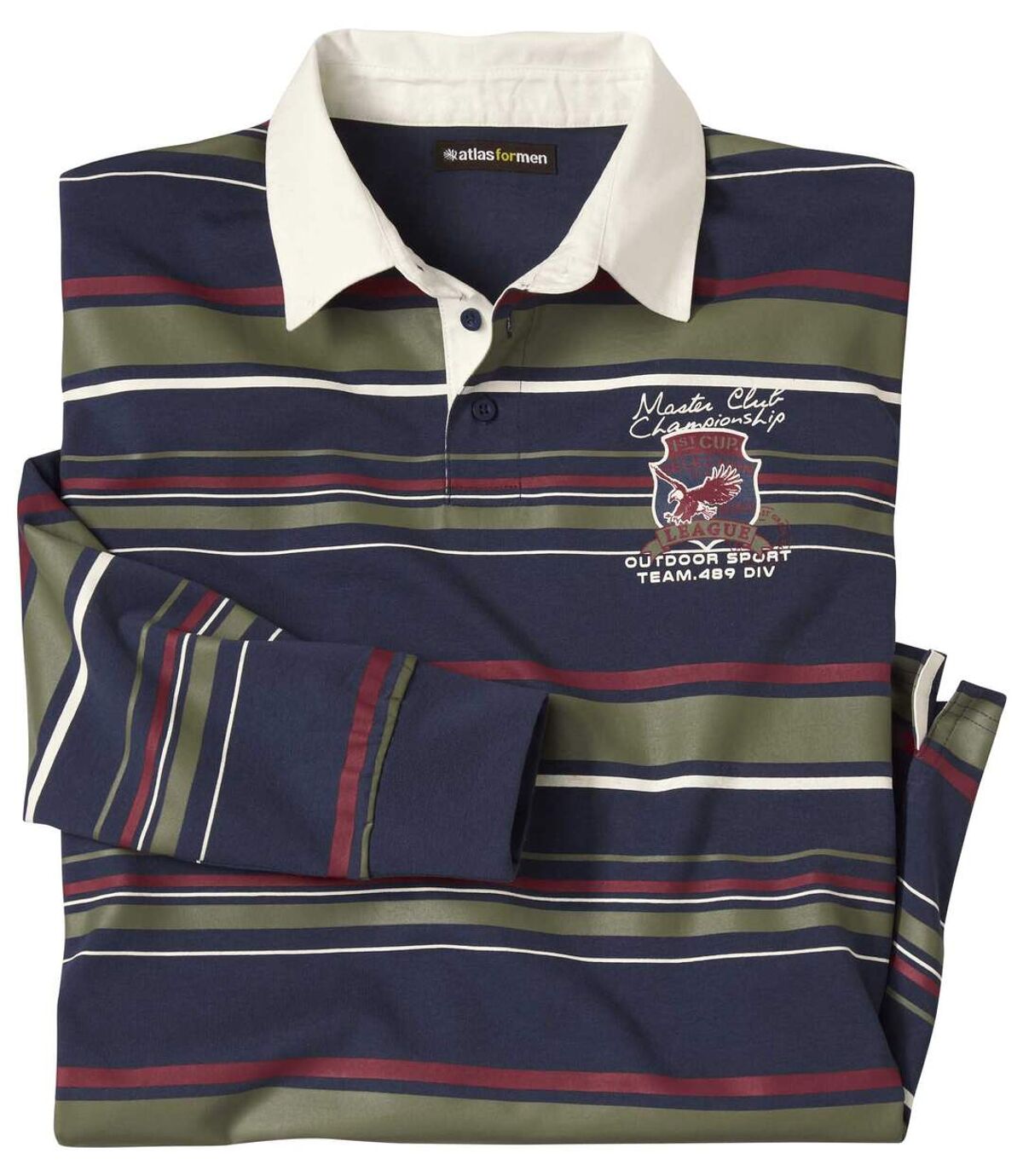 Men's Striped Jersey Polo Shirt  Atlas For Men