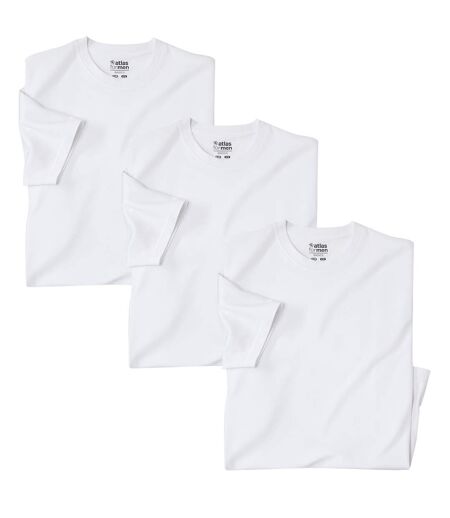 Pack of 3 Men's Plain White T-Shirts