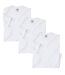 Pack of 3 Men's Plain White T-Shirts-1