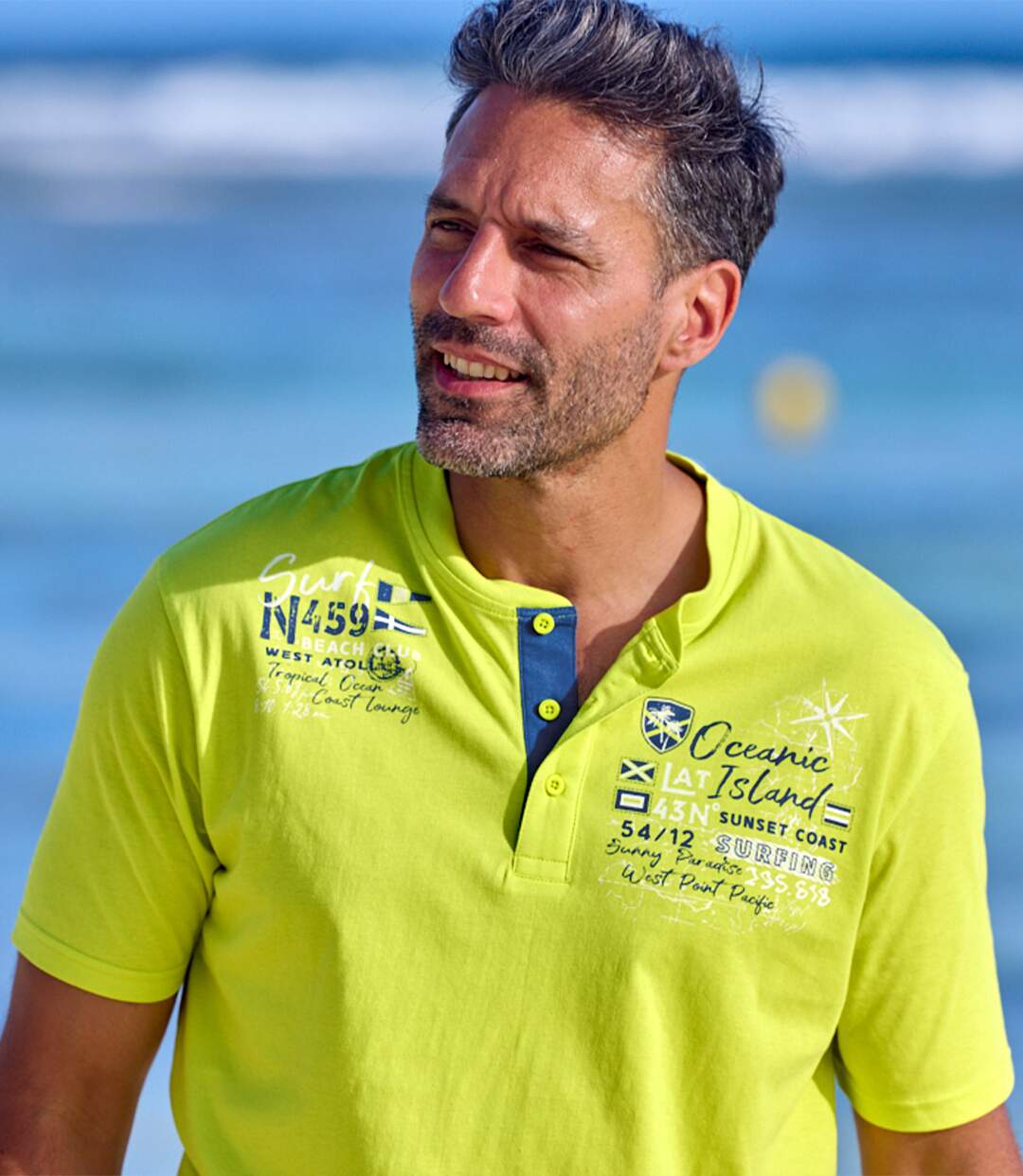 Lot de 2 Tee-Shirts Col Boutonné-3