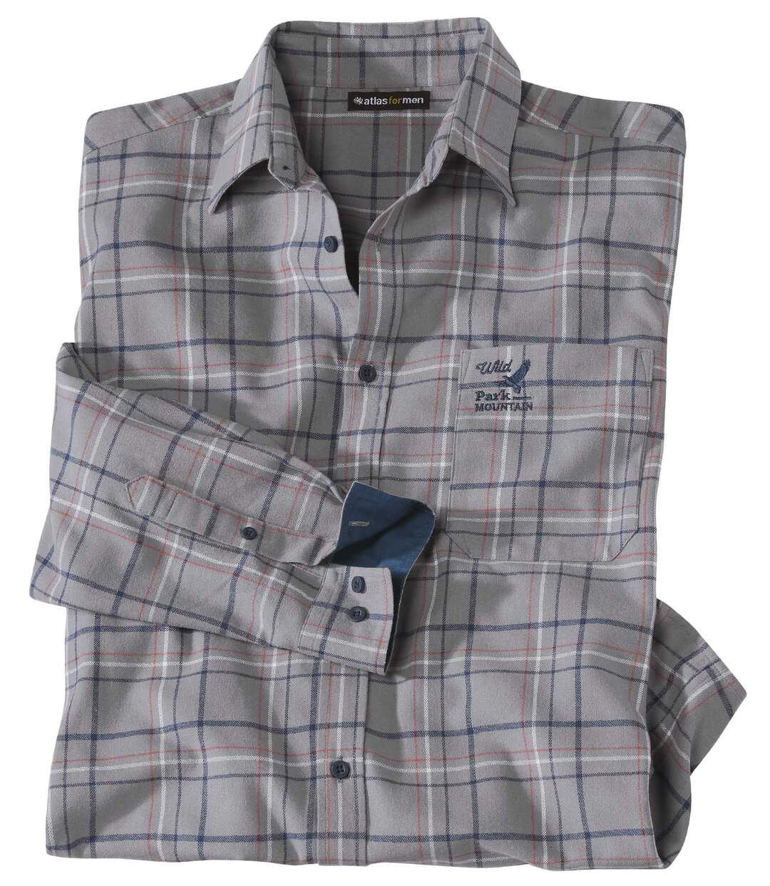 Men's Grey Checked Shirt-4