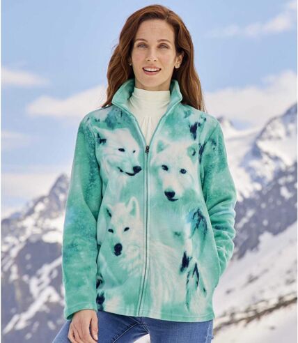 Buy Woman Within Women's Plus Size Fluffy Fleece Jacket - 18/20