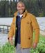 Men's Ochre Multi-Pocket Parka - Water-Repellent   