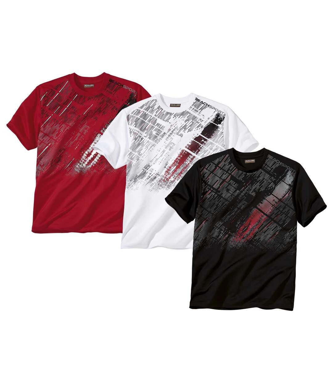 Lot de 3 Tee-Shirts Beach Sport