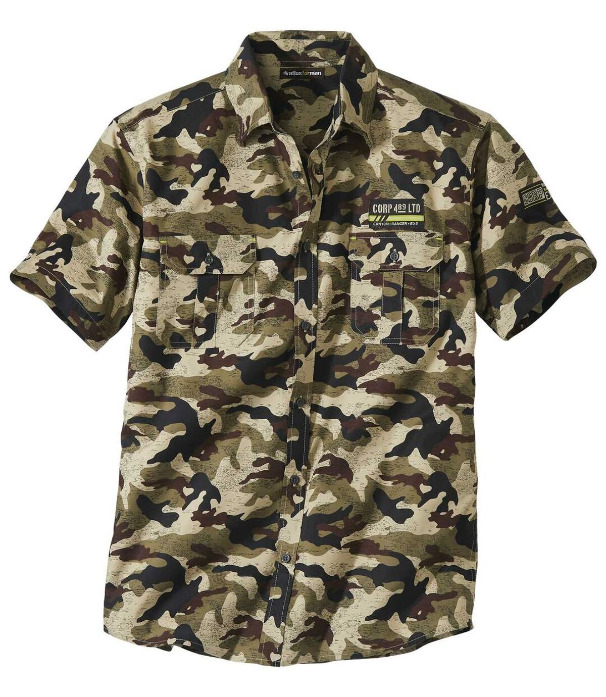 Men's Short-Sleeved Camouflage Shirt Atlas For Men