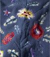 Fleecevest met bloemenborduursels Atlas For Men