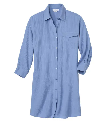 La Robe Chemise Gaze de Coton