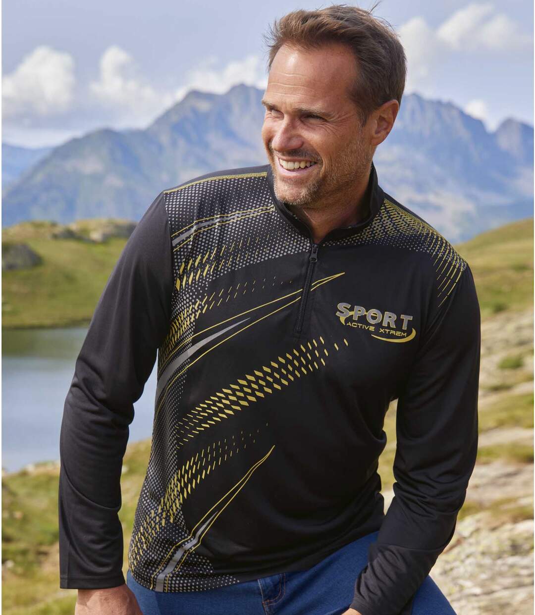 2er-Pack Poloshirts Sport mit Reissverschlusskrage Atlas For Men