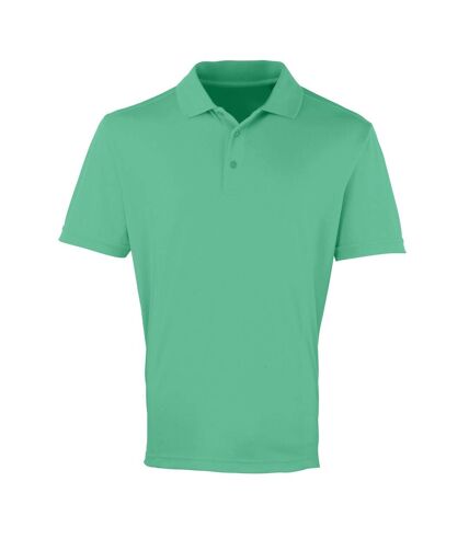 Polo coolchecker homme vert tendre Premier