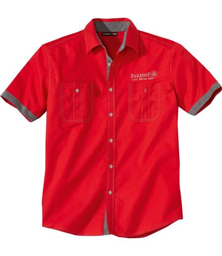 Men's Stylish Red Shirt