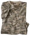 Men's Military-Style Camouflage Print T-Shirt Atlas For Men