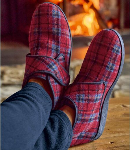 Men's Sherpa-Lined Slippers