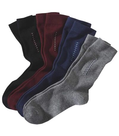 Pack of 4 Pairs of Patterned Socks