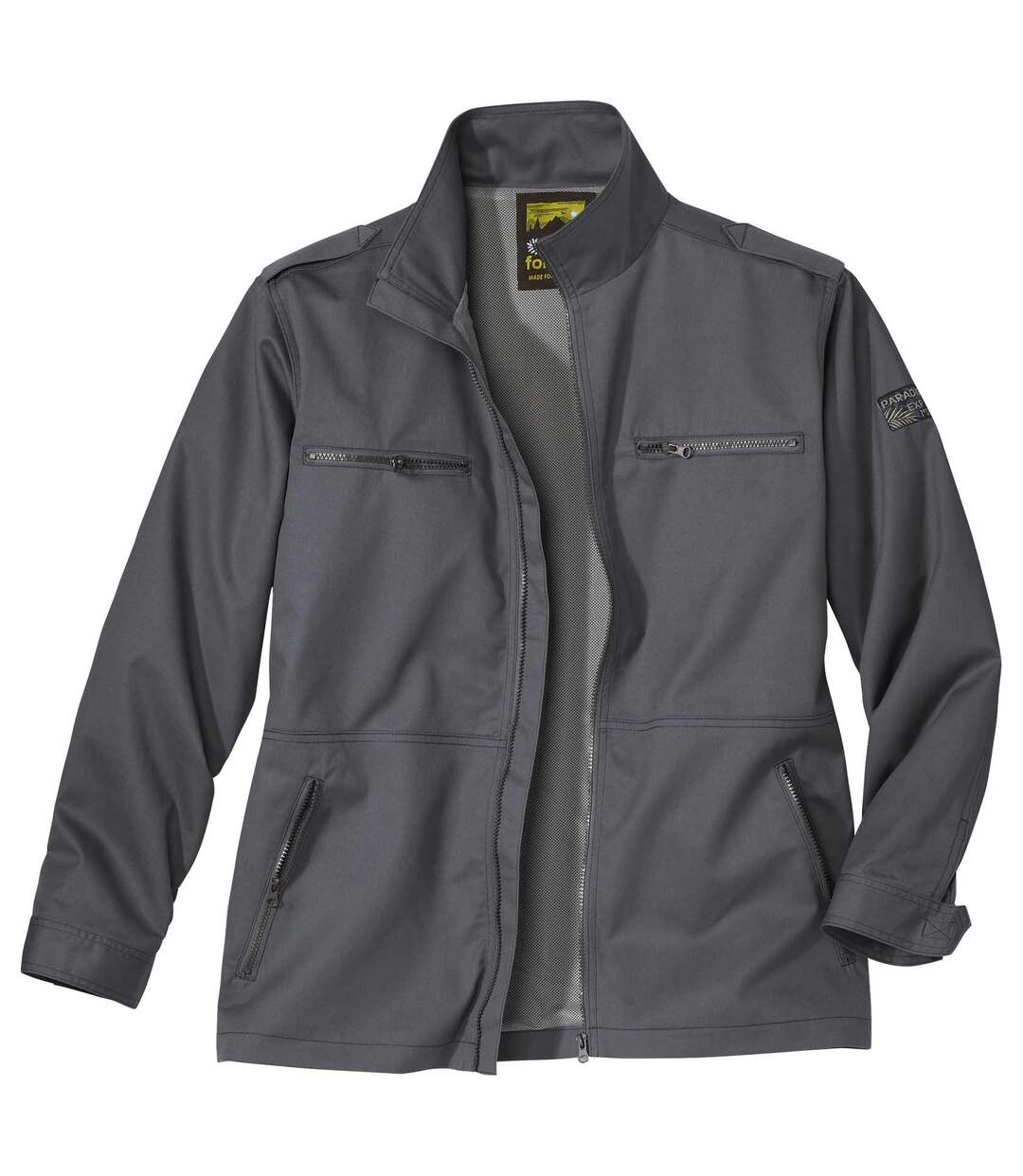 Men's Grey Safari Jacket  Atlas For Men