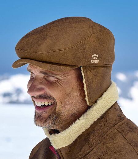 CASQUETTE PLATE CACHE OREILLE SUEDINE VIELLI SHERPA