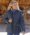 Women's Blue Quilted Padded Jacket Atlas For Men
