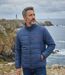 Men's Navy Padded Jacket-6