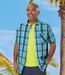Men's Blue Checked Shirt-2