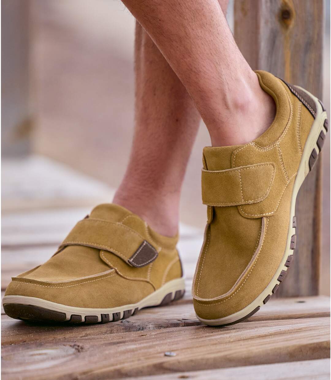 Men's Camel Summer Moccasins