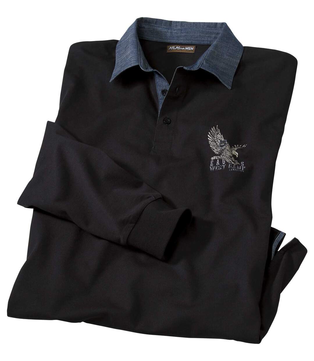 Poloshirt Western Gentleman mit Jeans-Kragen Atlas For Men