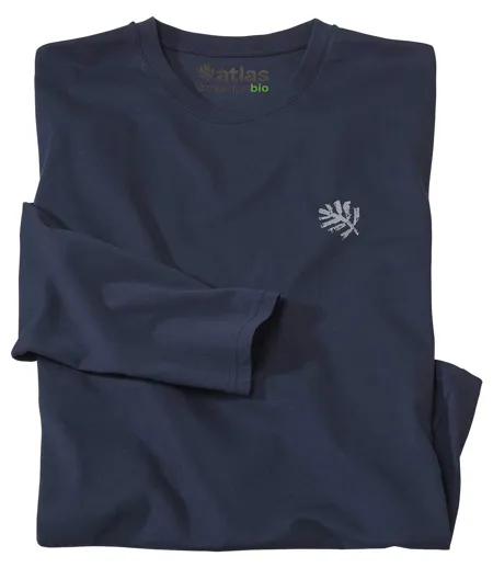 Le Tee-Shirt Homme Manches Longues Coton Bio Marine