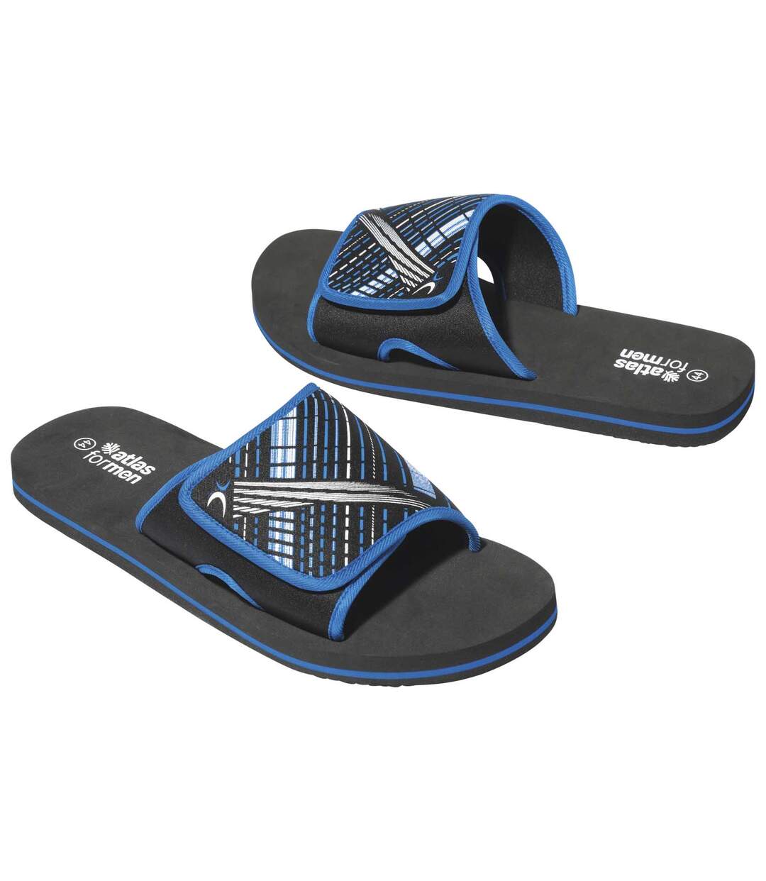 Men's Black Summer Sliders-1