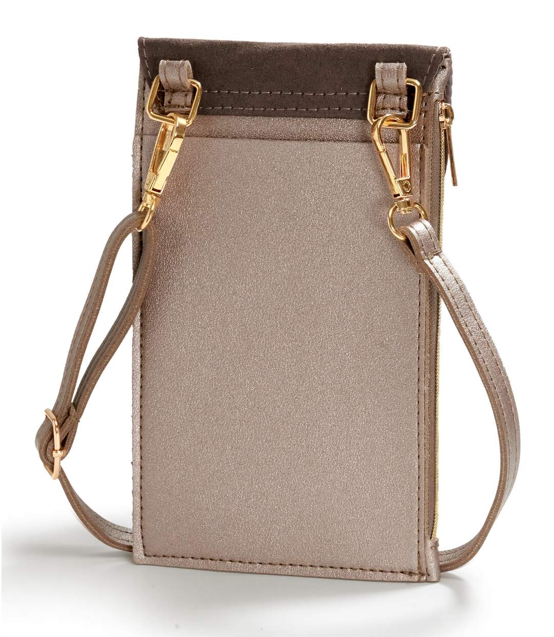 Women's Brown Phone & Card Pouch