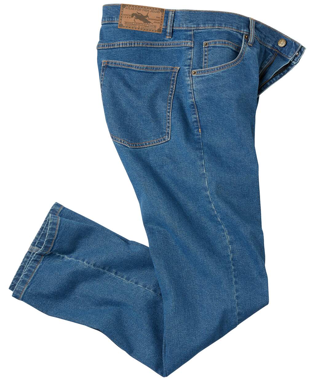 Men's Blue Regular-Fit Jeans 