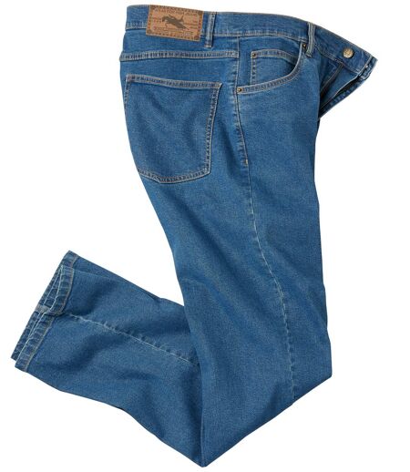 Men's Blue Regular Stretch Jeans 