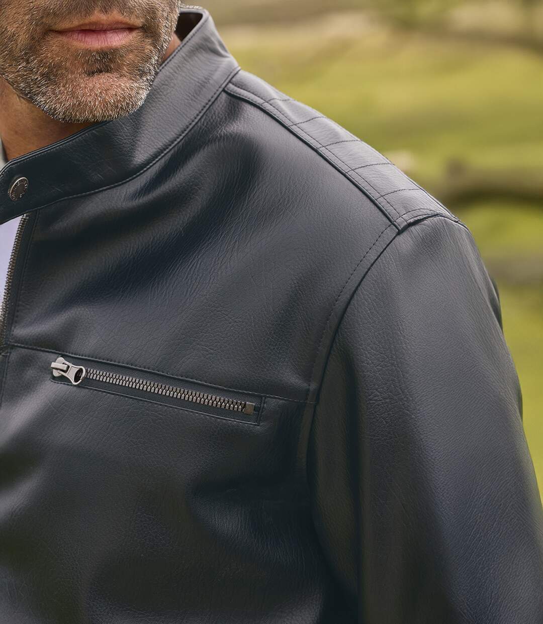 Le Blouson Esprit Biker Noir-4
