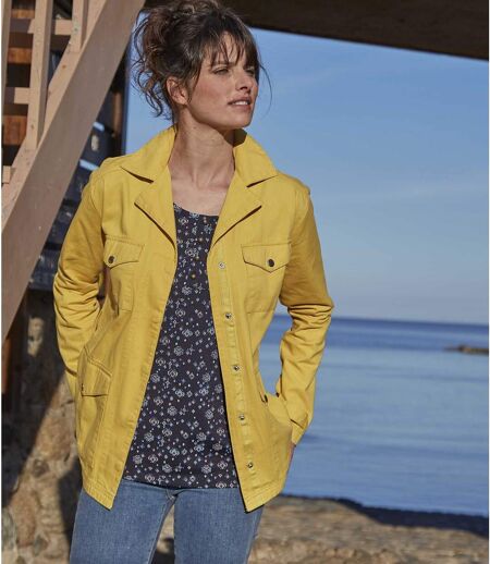 Women's Yellow Sunshine Safari Jacket