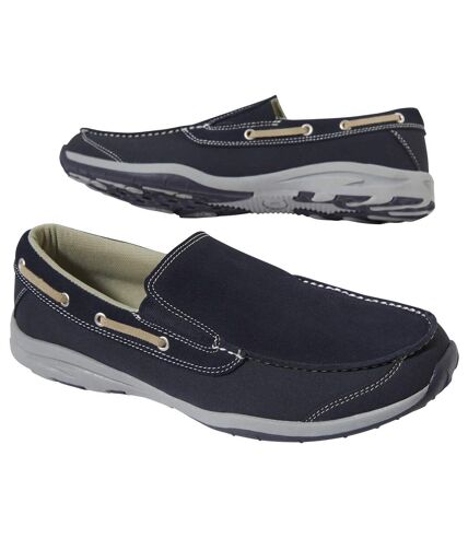 Men's Navy Boat Shoes