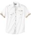 Men's White Pilot-Style Shirt 