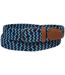 Ceinture Tressée Stretch Confort Bleue-1
