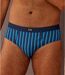 Pack of 3 Men's Briefs - Navy Turquoise