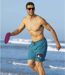 Men's Turquoise Pacific Surf Swim Shorts