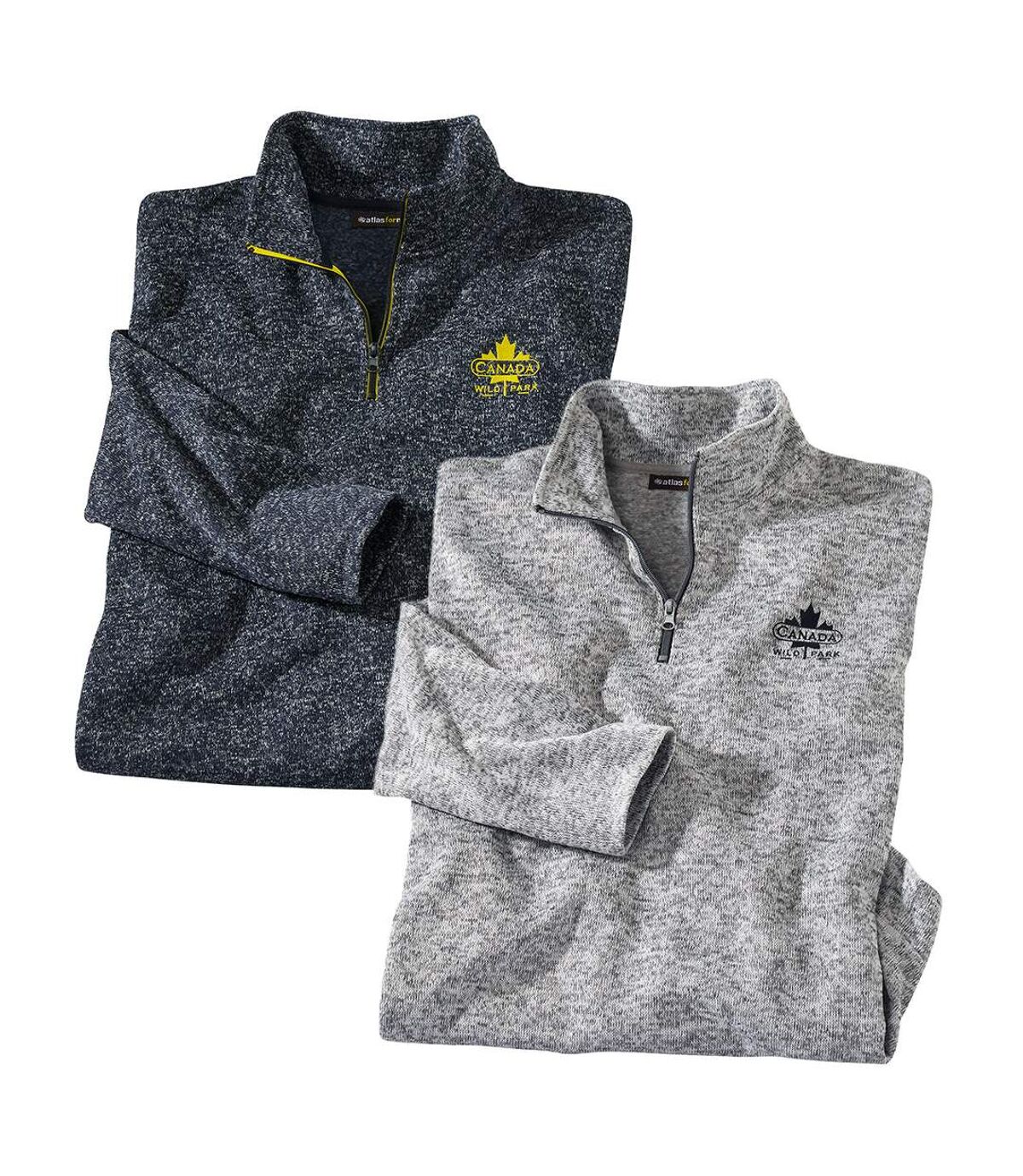 2er-Pack langärmelige Molton-Sweatshirts Atlas For Men