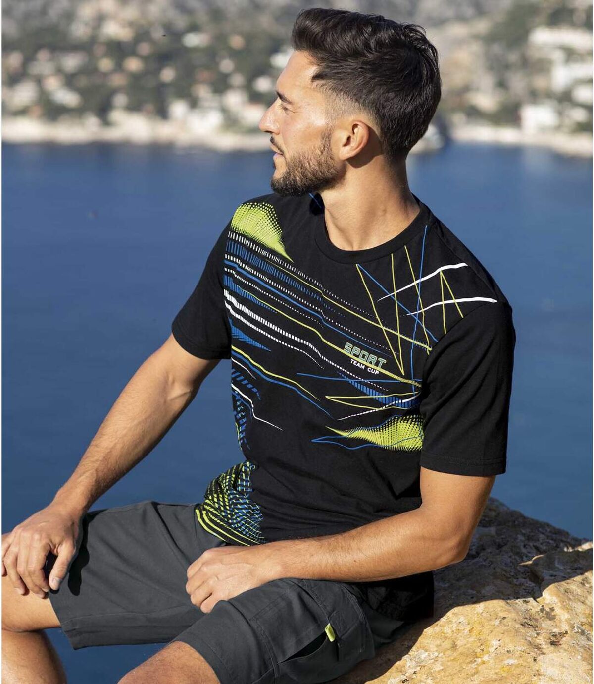 Set van 3 T-shirts met sportieve print  Atlas For Men