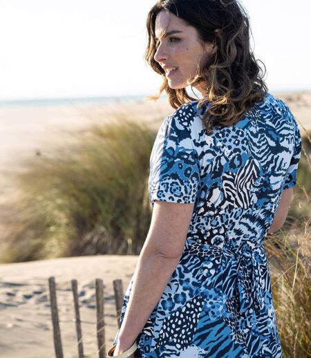 Robe Portefeuille Motifs Animaliers 
