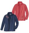 2er-Pack Jacken aus Microfleece mit Stickereien Atlas For Men