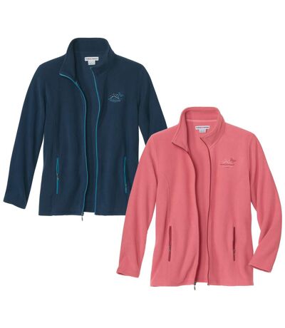 Lot de 2 Gilets Micropolaire Brodés