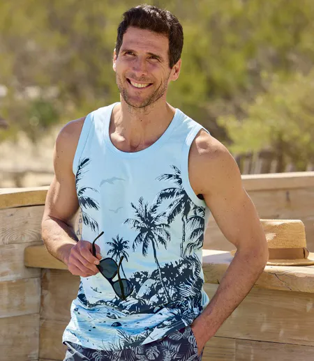 Set van 2 tanktops Hawaï
