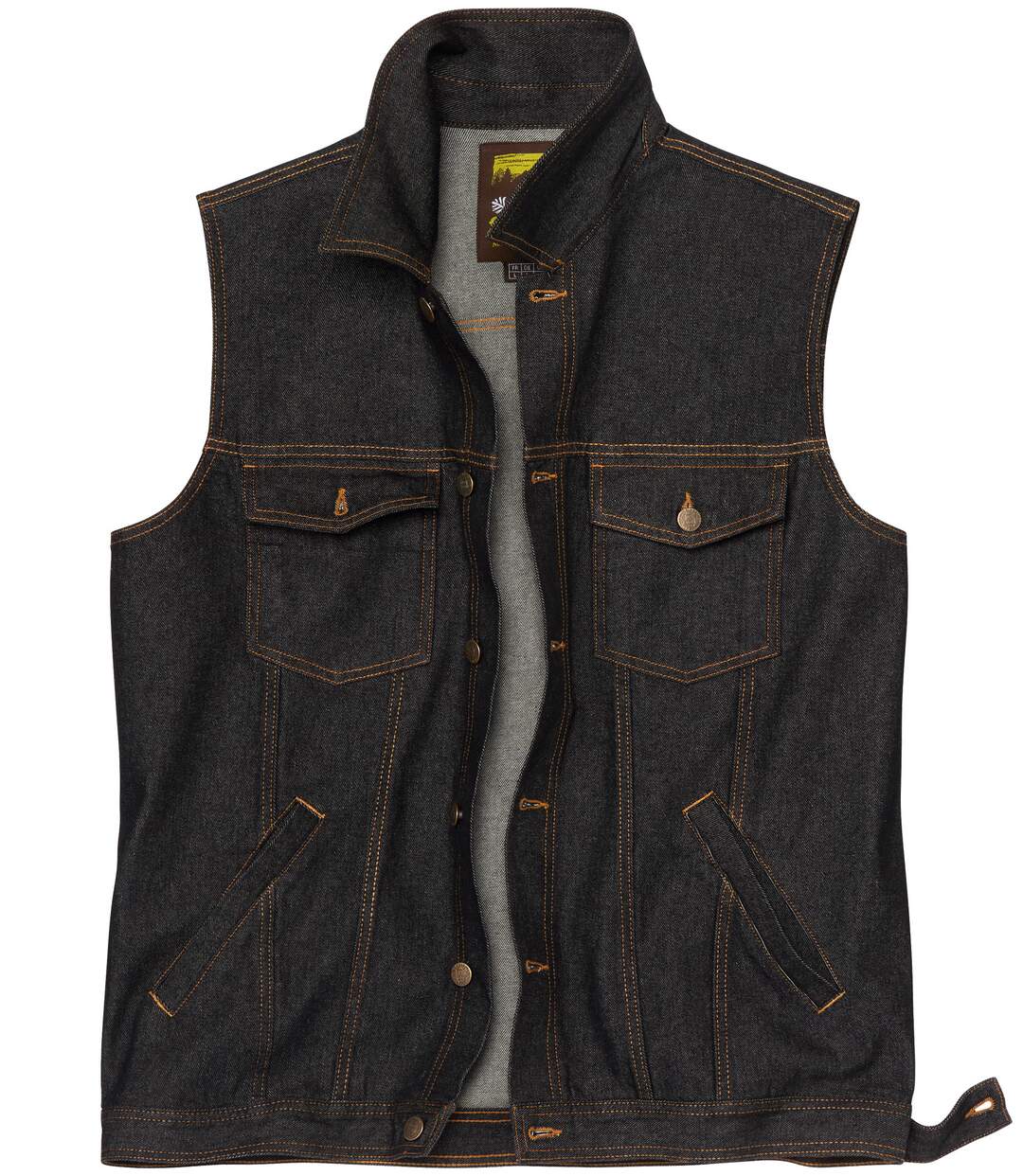 Veste Sans Manches en Jean Noir-2