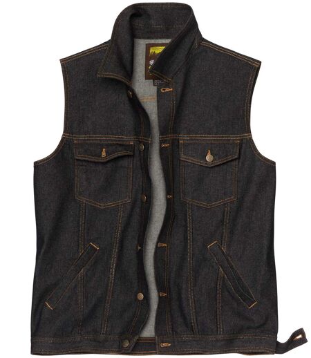 Veste Sans Manches en Jean Noir 