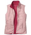Women's 2-in-1 Reversible Padded Vest - Pink Atlas For Men