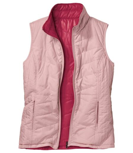 Women's 2-in-1 Reversible Padded Vest - Pink