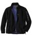 Men's Black Full Zip Fleece Jacket