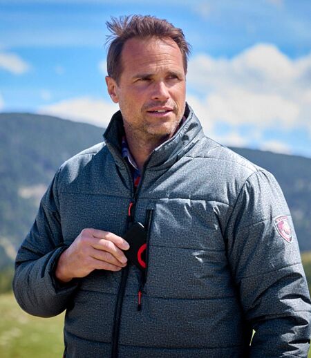 Lange wattierte Jacke Outdoor